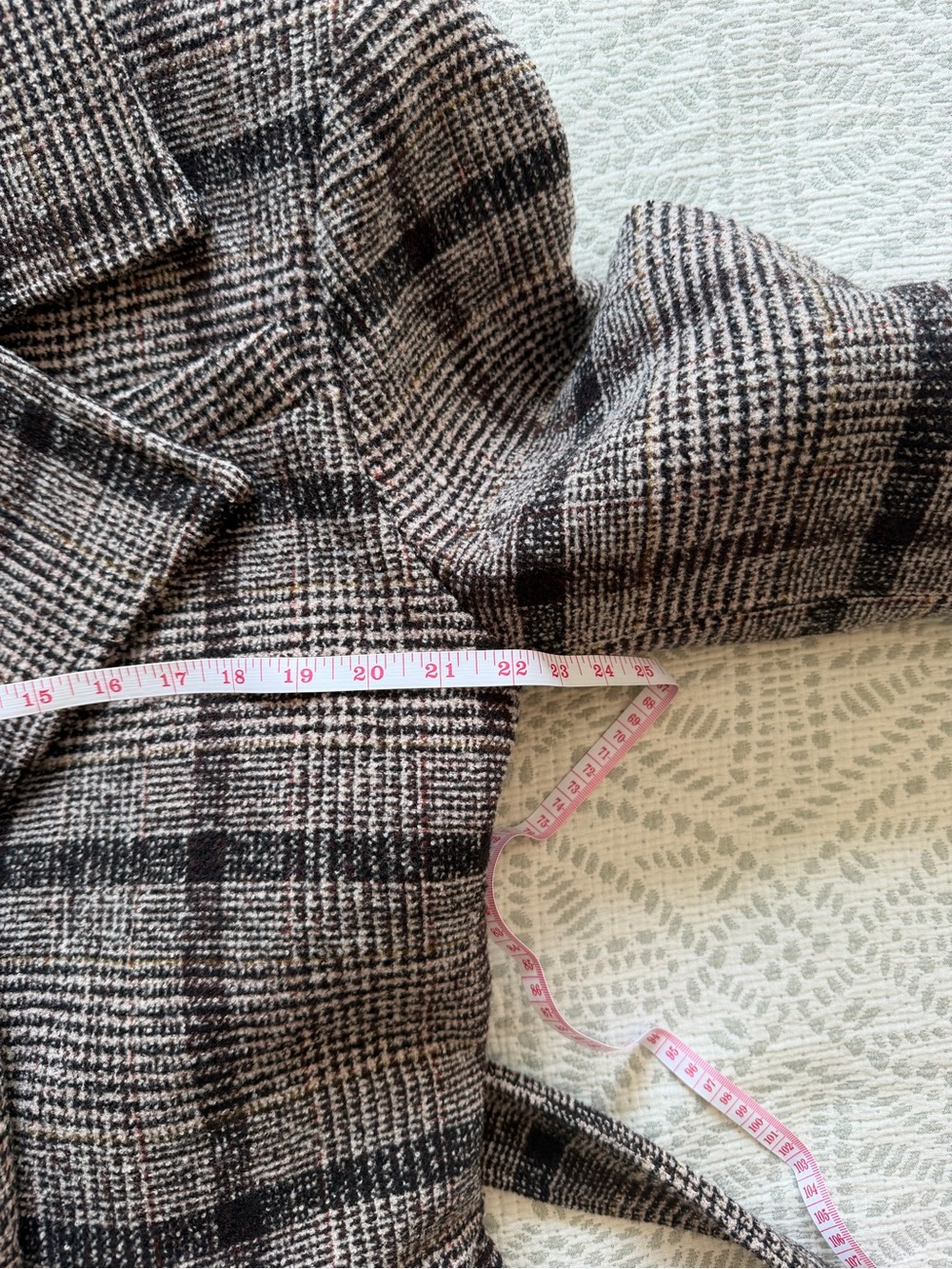 NWOT42% Wool Heavyweight Oversized Plaid Long Coat – Boutique Sample Fits S-L - Picture 11 of 16